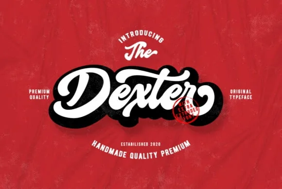 Dexter Script font