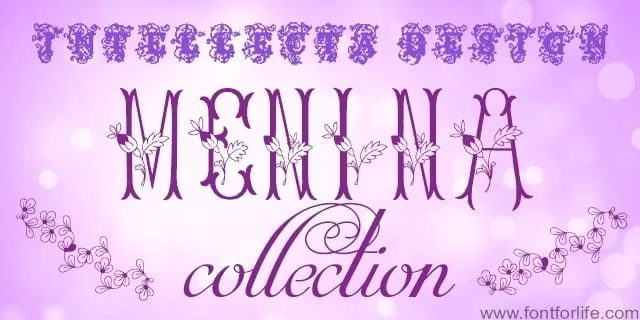 Menina collection Font