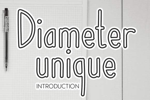 Diameter Unique Font