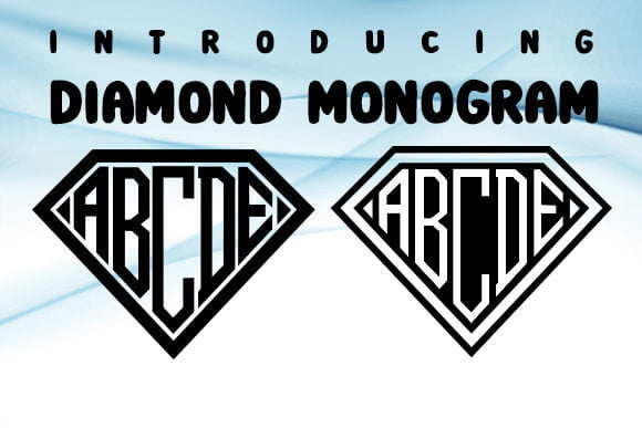 Diamond Monogram Font