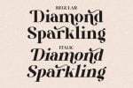 Diamond Sparkling Font