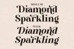 Diamond Sparkling Font