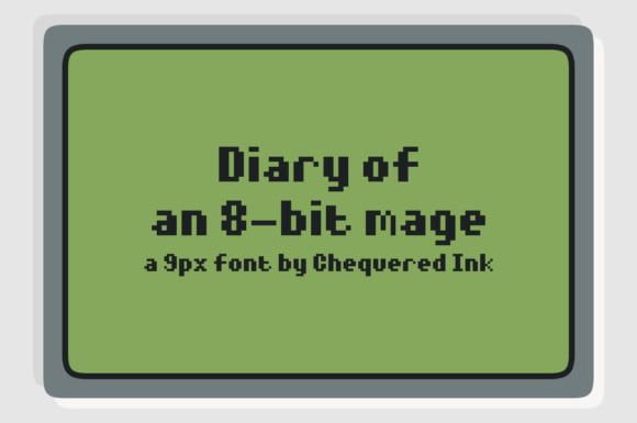 Diary of an 8-bit Mage Font