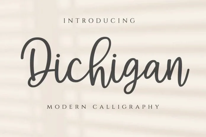 Dichigan - Modern Calligraphy Script
