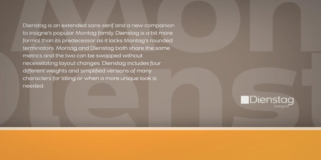 Dienstag Font