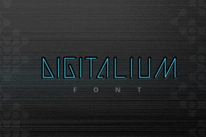 Digitalium Condensed Future Font Digitalium Condensed Future Font