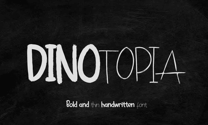 Dinotopia - Handwritten Font