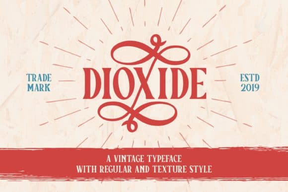 Dioxide Textured Font