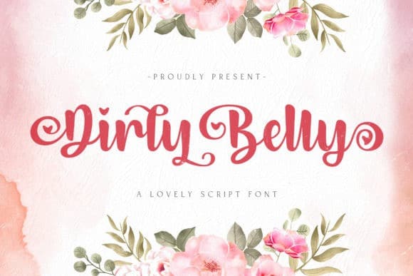 Dirly Belly - Lovely Calligraphy Font