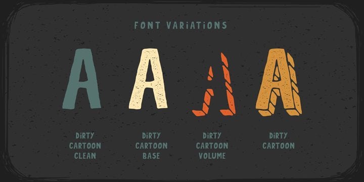 Dirty Cartoon Font