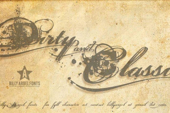 Dirty and Classic Font