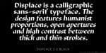 Displace 2.0 Font Family