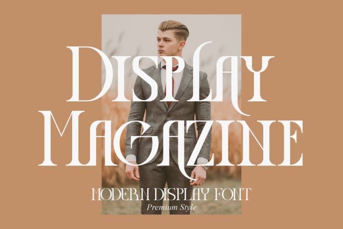 Display Magazine - Modern Display Font