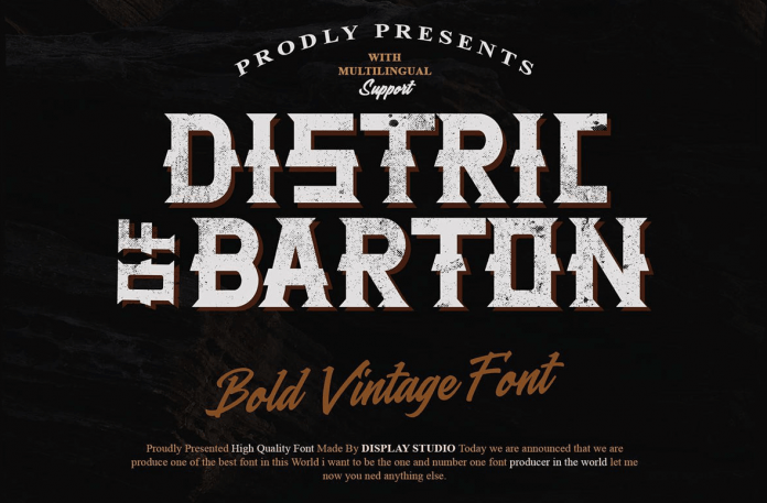 Distric Of Barton Font