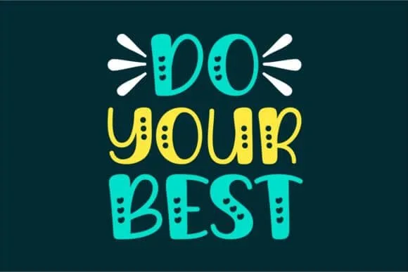 Do Your Best Font