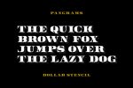 Dollar Stencil Font