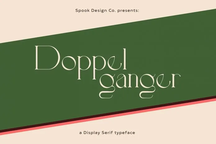 Doppelganger free font