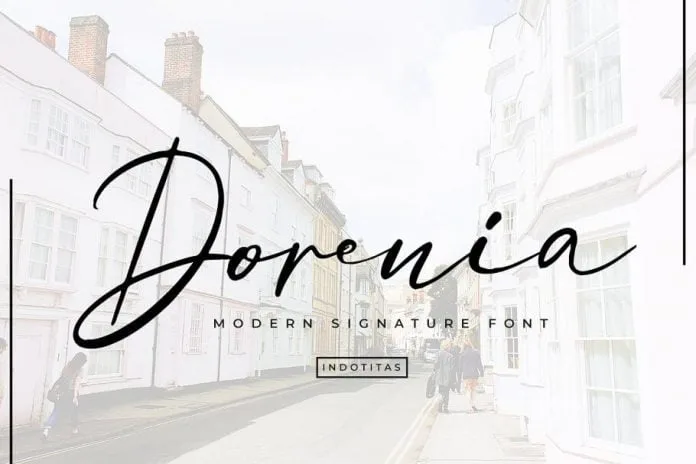 Dorenia Signature Font