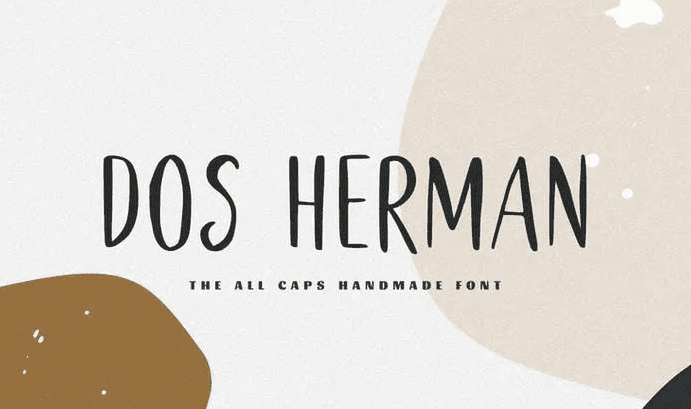 Dos Herman - The All Caps Handmade Font