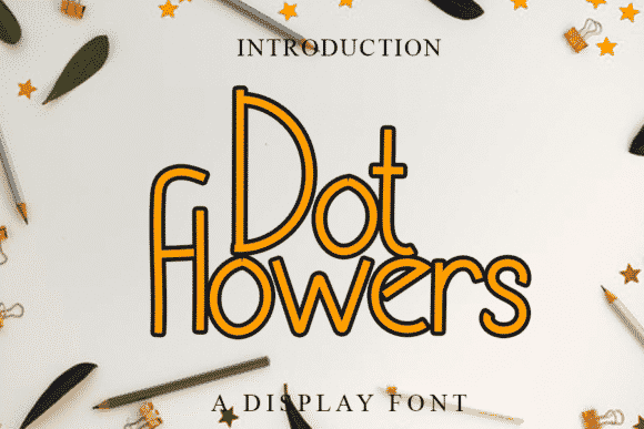 Dot Flowers Font