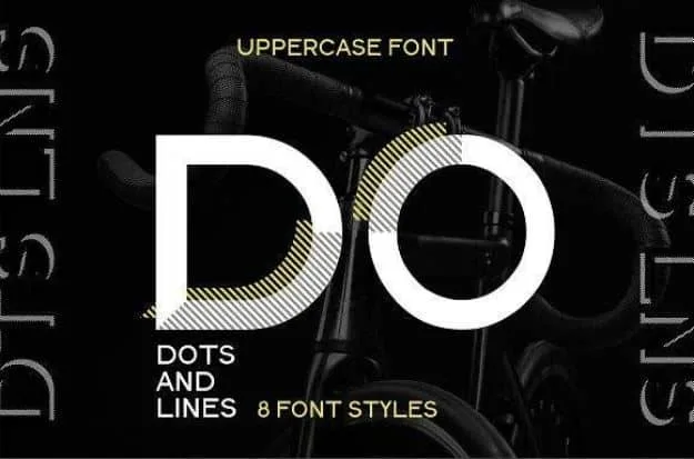 Dots lines Source Font