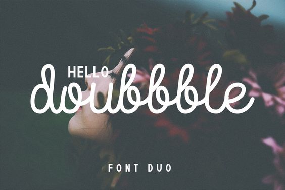 Doubbble Helllo Duo Font