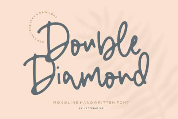 Double Diamond Script Font