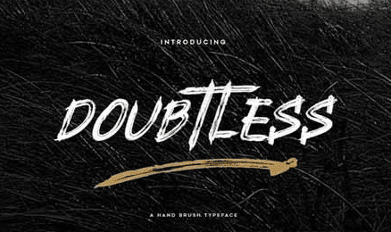 Doubtless YP Brush Font