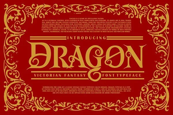 Dragon Victorian Font Typeface
