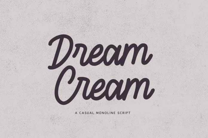 Dream Cream - Casual Monoline Script