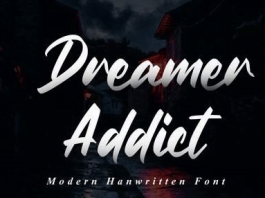 Dreamer Addict - Bold Script Font