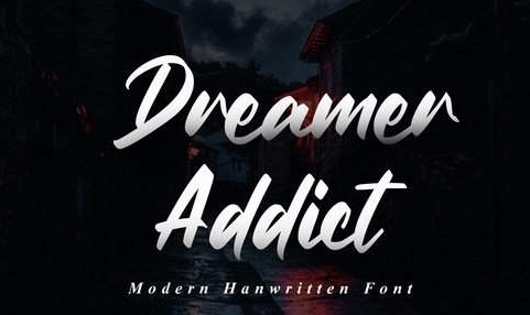 Dreamer Addict - Bold Script Font