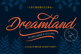 Dreamland - A Clean Brush Script Font