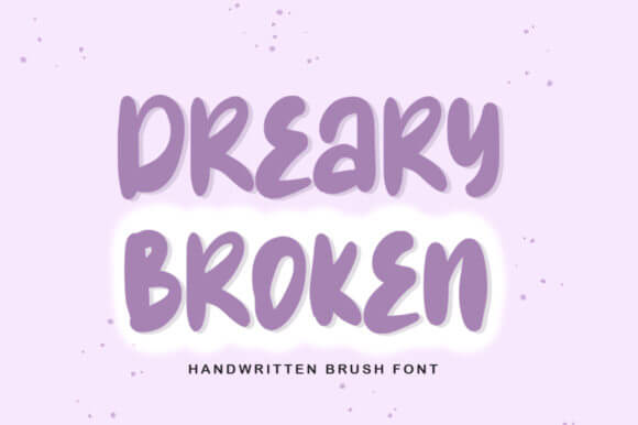 Dreary Broken Font