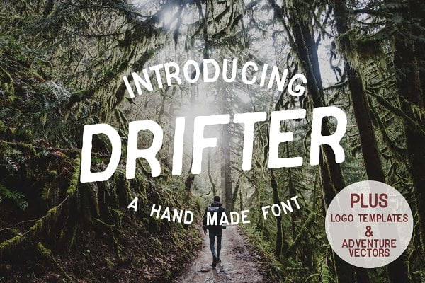 Drifter Font & Buildable Logo-Kit