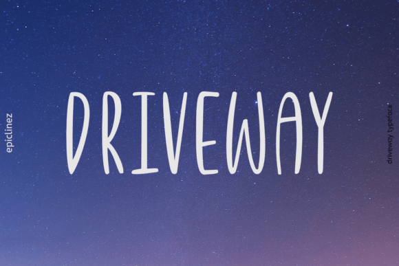 Driveway Font
