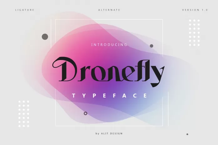 Dronefly Typeface