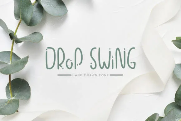 Drop Swing Font