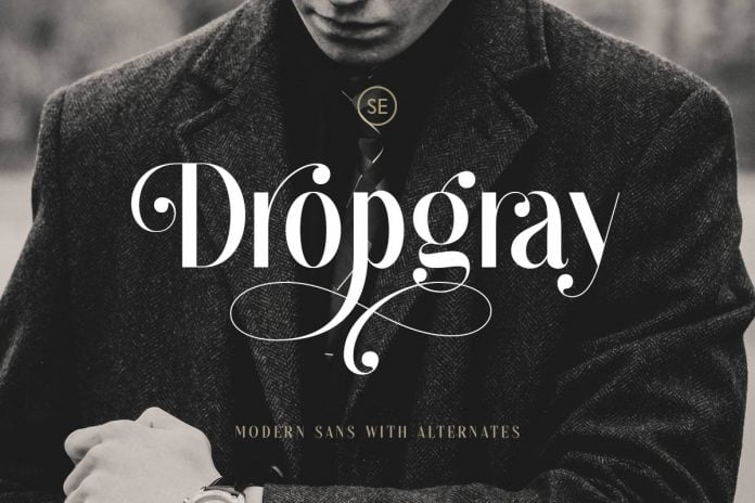 Dropgray - A Stylish Sans Font