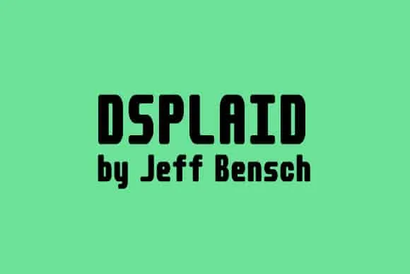 Dsplaid Font