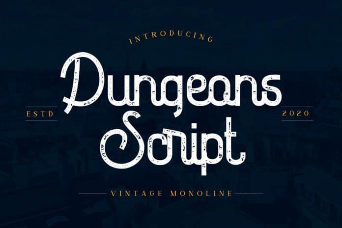 Dungeons - Vintage Monoline Script Font