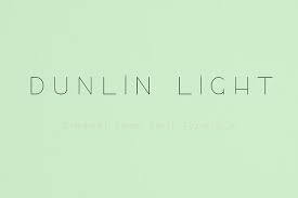 Dunlin Light Font