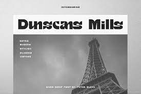 Dunscans Mills - Modern Bold Sans