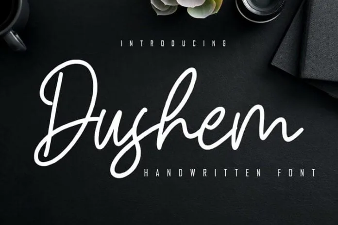 Dushem Handwritten Script