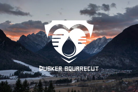 Dusker SquareCut Font