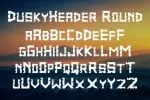 Dusker SquareCut Font