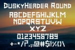 Dusker SquareCut Font