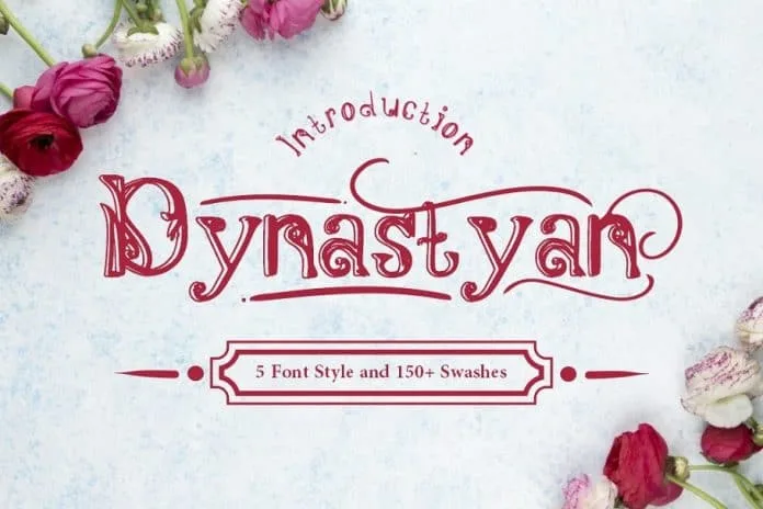 Dynastyan - 5 Font styles Font