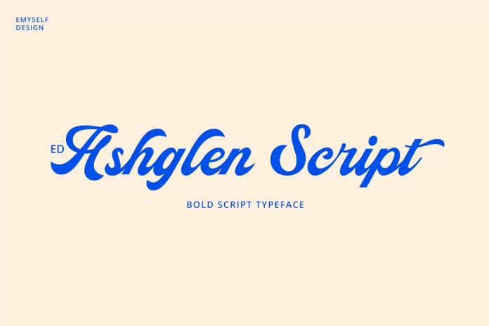 ED Ashglen Script Font