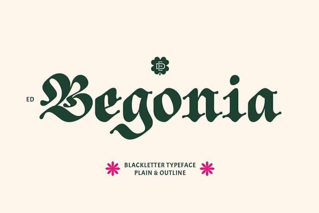 ED Begonia Font